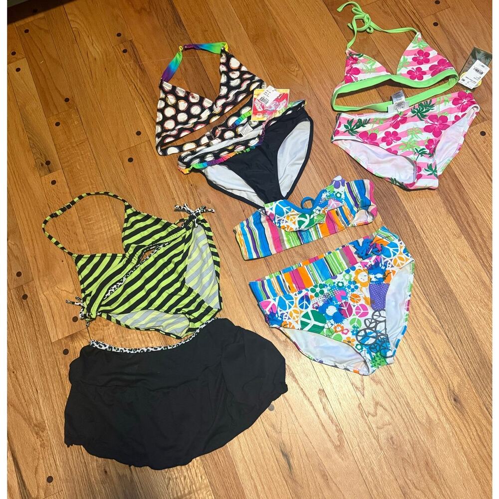 NEW Swim suit lot (4)! Girls Sz 16 - all NEW